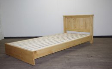 シングルベッド ヒッコリー フットBタイプ 【アーミッシュ色】