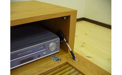 【VOICE テレビボード ブラックチェリー180cm】ブラックチェリー材 オイルフィニッシュ リモコン対応 シャープな無垢材ルーバー扉のテレビボード 家具 テレビ台  TVボード AVボード 棚 リビングボード サイド ローボード MUFactory