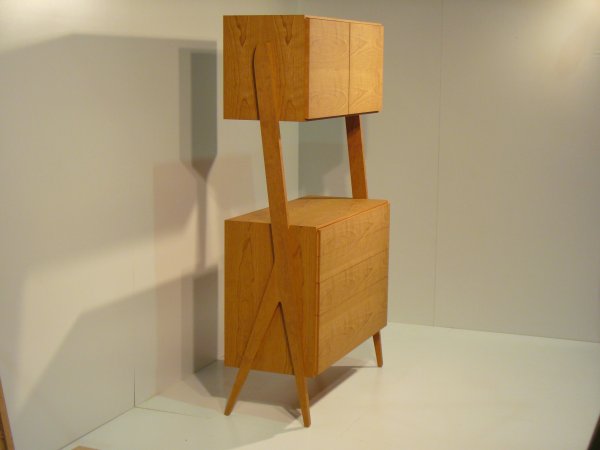 【BoraCabinet ブラックチェリー】北欧テイスト・おしゃれなキャビネット飾り棚・キッチン収納など様々な用途で活躍します＜ブラックチェリー材　オイルフィニッシュ＞ 家具 棚 キャビネット リビングボード サイドボード シェルフ  MUFactory