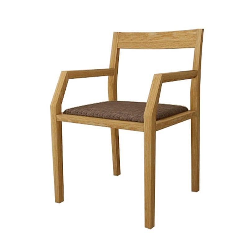 【開梱設置】高野木工 キールチェアWO 肘付き（座面：CHART3ショコラブラウン）【10年保証】