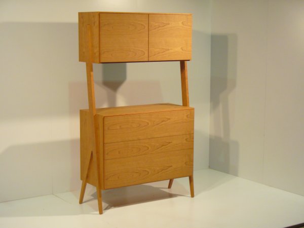 【BoraCabinet ブラックチェリー】北欧テイスト・おしゃれなキャビネット飾り棚・キッチン収納など様々な用途で活躍します＜ブラックチェリー材　オイルフィニッシュ＞ 家具 棚 キャビネット リビングボード サイドボード シェルフ  MUFactory