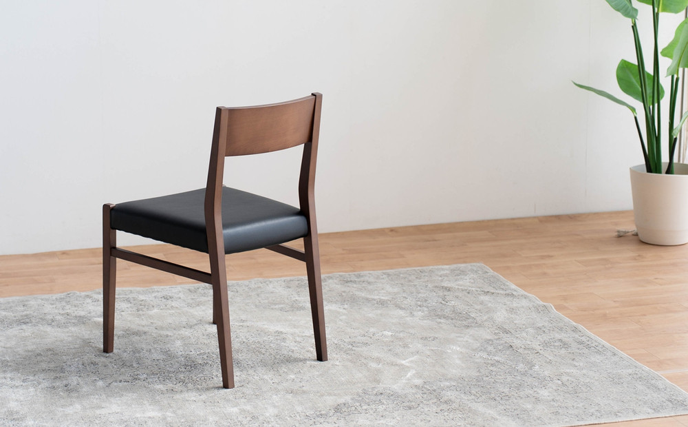 DCジャンブル01 ダイニングチェア ビーチウォールナットブラウン オールマイティブラック 1脚 単品 チェア 椅子