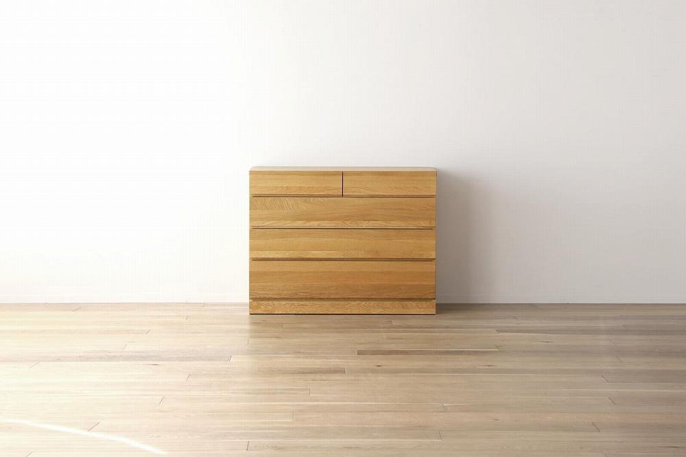 【開梱設置】高野木工 LECCE レッチェ 105 ローチェスト ホワイトオーク【10年保証】