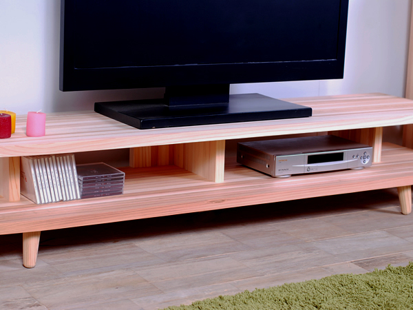 【開放感いっぱいの国産杉テレビ台】HANEテレビボード 170 国産杉