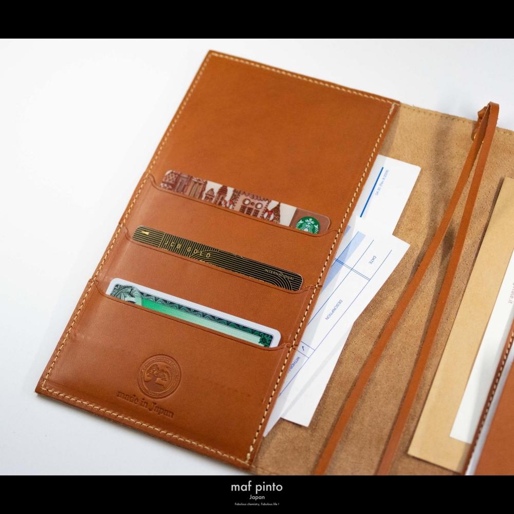 maf pinto (マフ ピント) レザー手帳カバー B6 ライトブラウン 本革 日本製