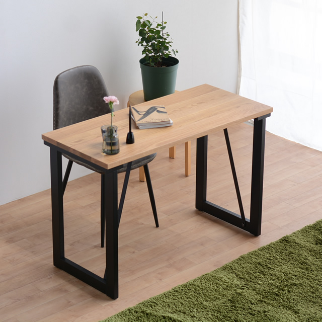 無垢のオーダーデスク　110×50　オーク材　テレワーク　パソコン　リモート