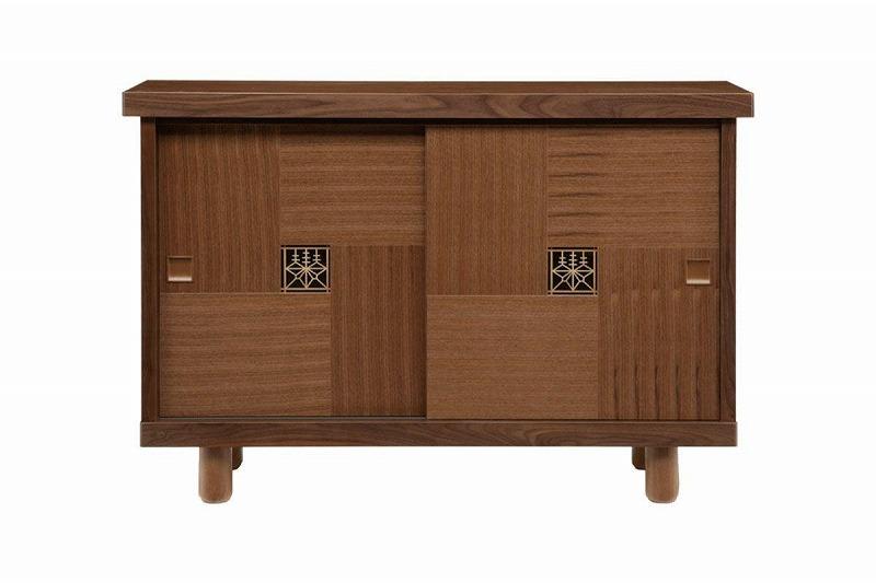 【幅150 奥行43 高さ87】啓匠150下駄箱（ウォールナット）