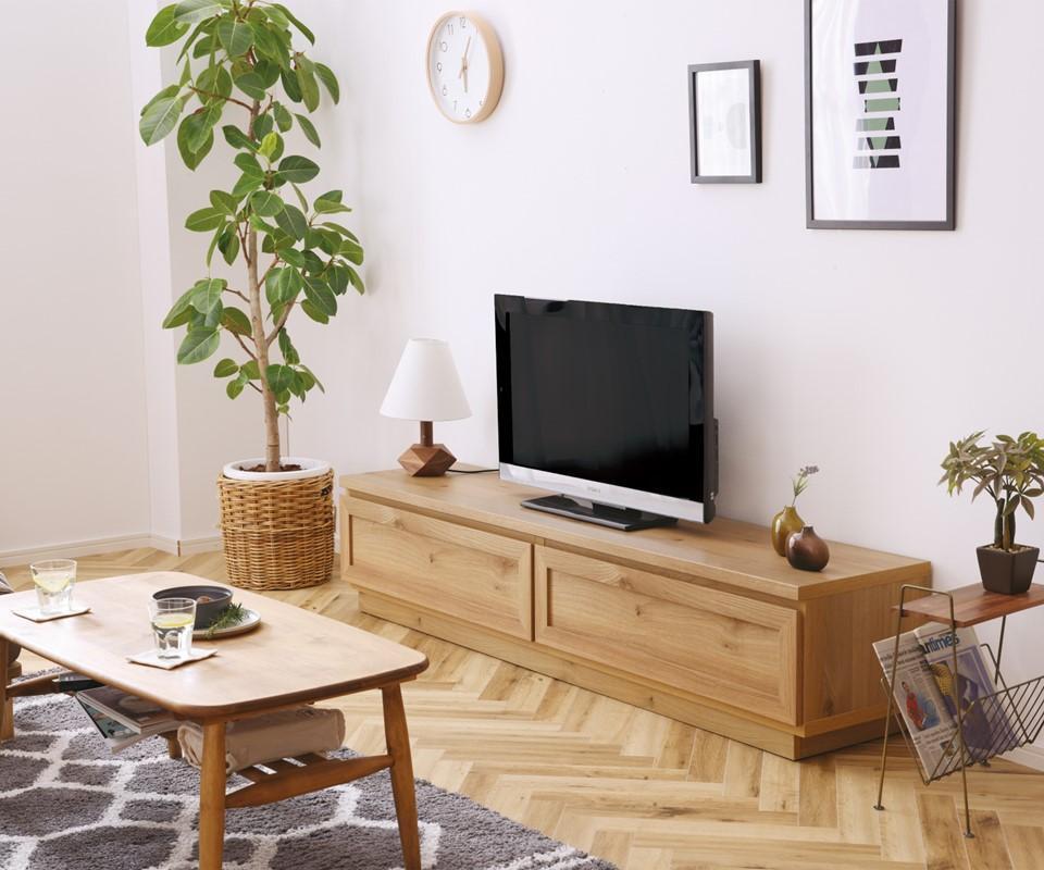 【開梱設置込み】TVボード テレビボード 幅160cm オーク柄 完成品 TV台 テレビ台 リモコン操作対応 シンプルデザイン 免疫家具 国産 家具 大川