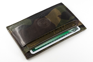 maf pinto レザーカードケース カモフラージュ ダーク