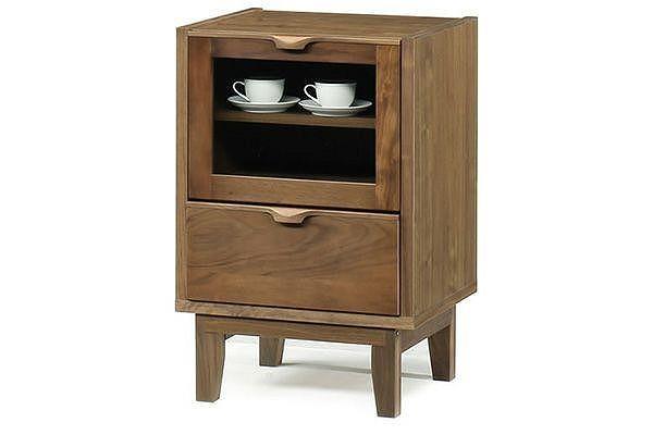 【幅50.3 奥行46 高さ75.8】ナタリー50キャビネット（ウォールナット）