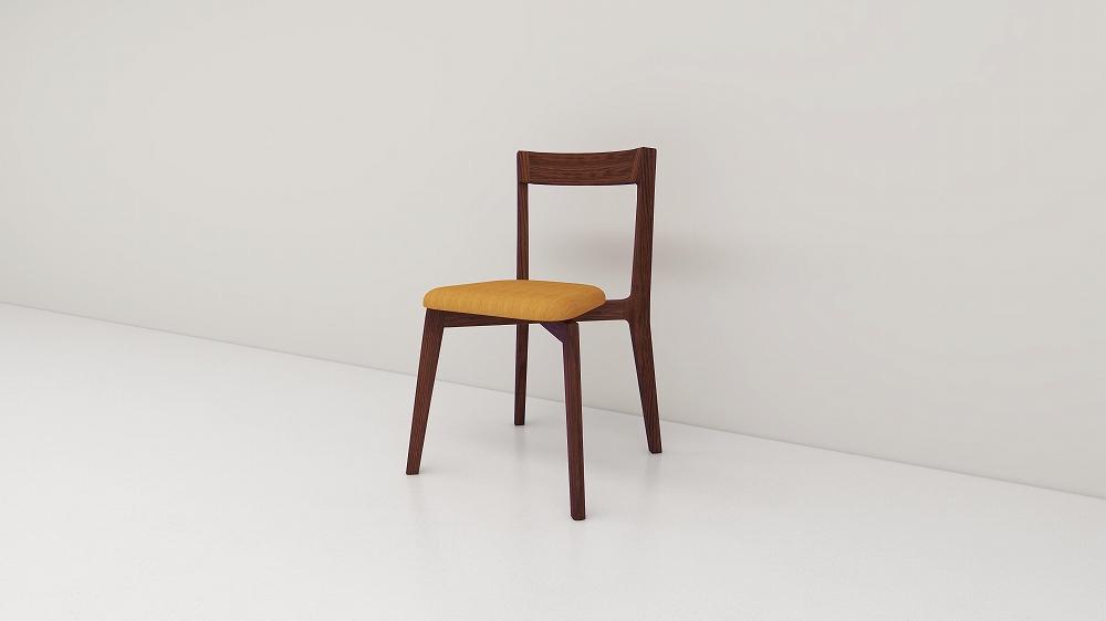 【開梱設置】高野木工 リアルトチェア ウォルナット 生地：CHART7キャメル【10年保証】