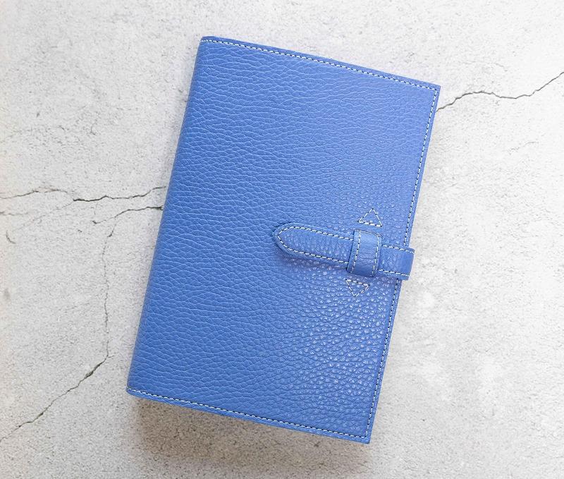 maf pinto (マフ ピント) システム手帳 フレッシュブルー ADRIA LINE バイブル B6 レザー 本革 日本製