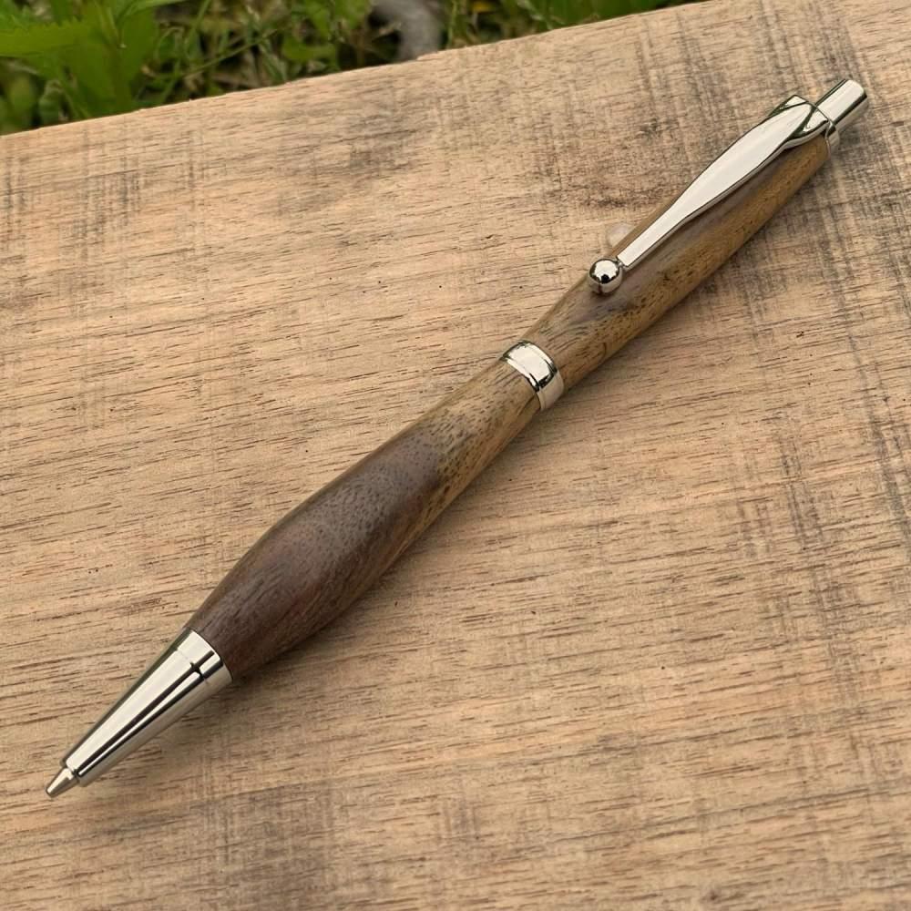 【木軸シャープペンシル 0.5mm（クラロウォールナット）艶消し仕上げ2Pice】木製シャープペンシル 銘木 プレゼント 贈り物 入学祝い 就職祝い 記念品 贈答品 MUKU屋 MUFactory