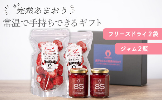 ★お中元★常温で手持ちできるギフト (フリーズドライ＆ジャム 2つ入りセット)
