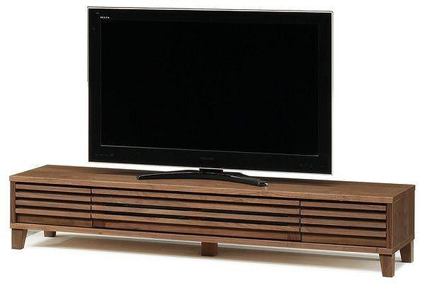 【幅180.2 奥行45 高さ34.5】バジル180テレビボード（ウォールナット）