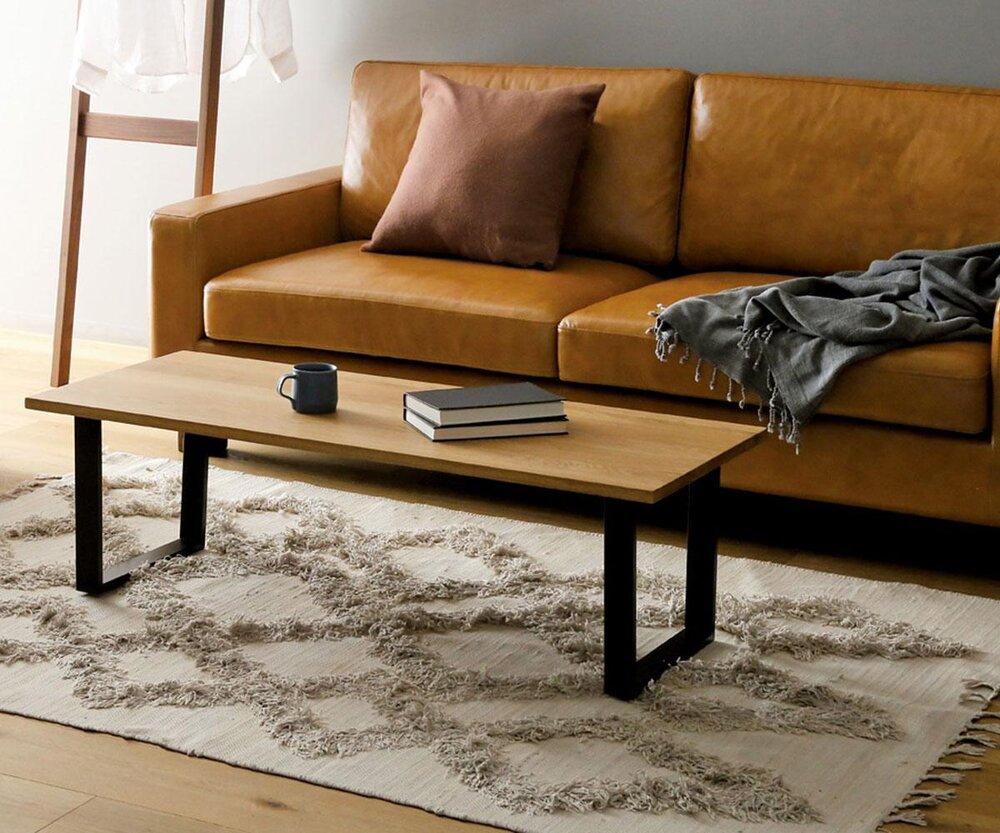 【開梱設置】高野木工 グラム リビングテーブル 130×50cm ホワイトオーク【10年保証】