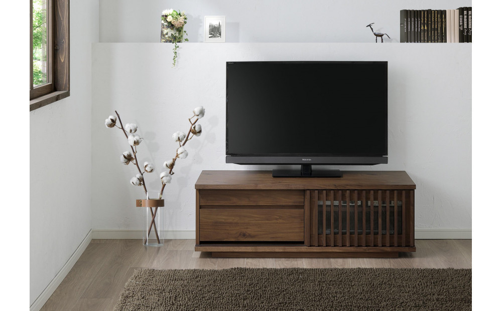 【ウォールナット】大川家具 幅120cm テレビボード -value-バリュー