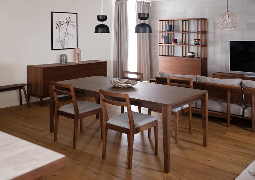 【開梱設置】高野木工 COMMON コモン ダイニングテーブル W180cm ウォルナット【10年保証】