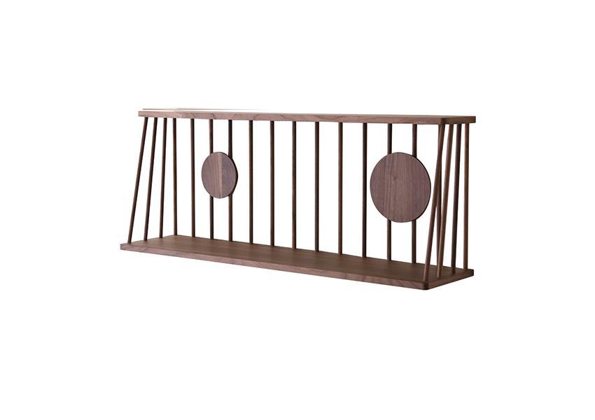 高野木工 ウォールラックウォルナット W90 【10年保証】