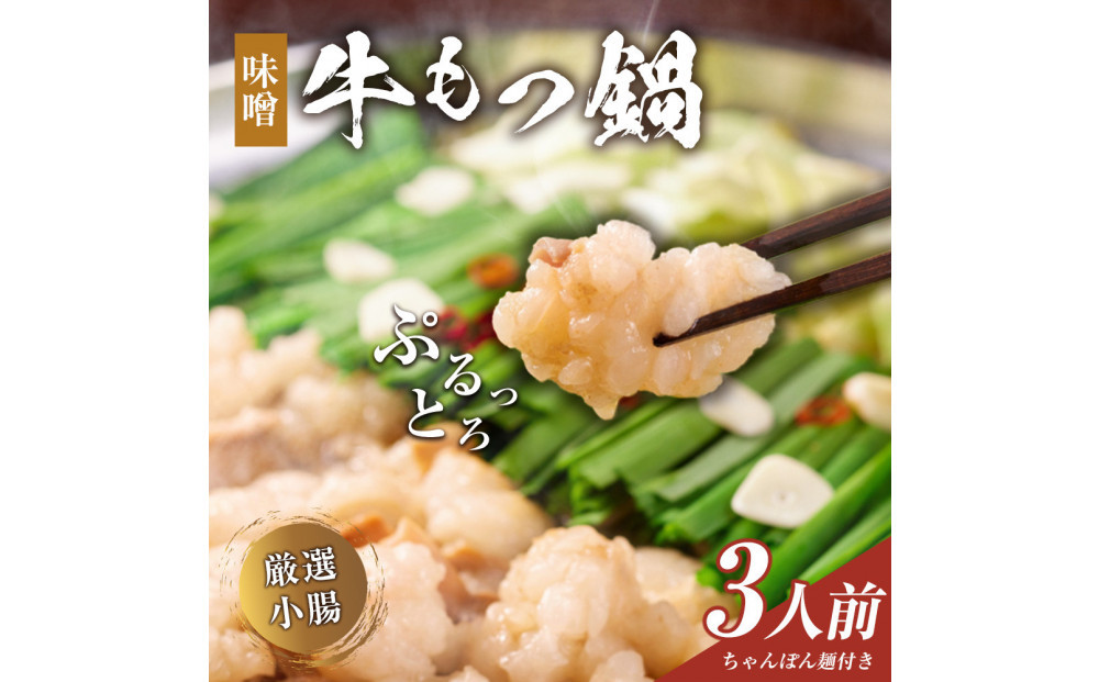 もつ鍋（味噌）3人前セット
