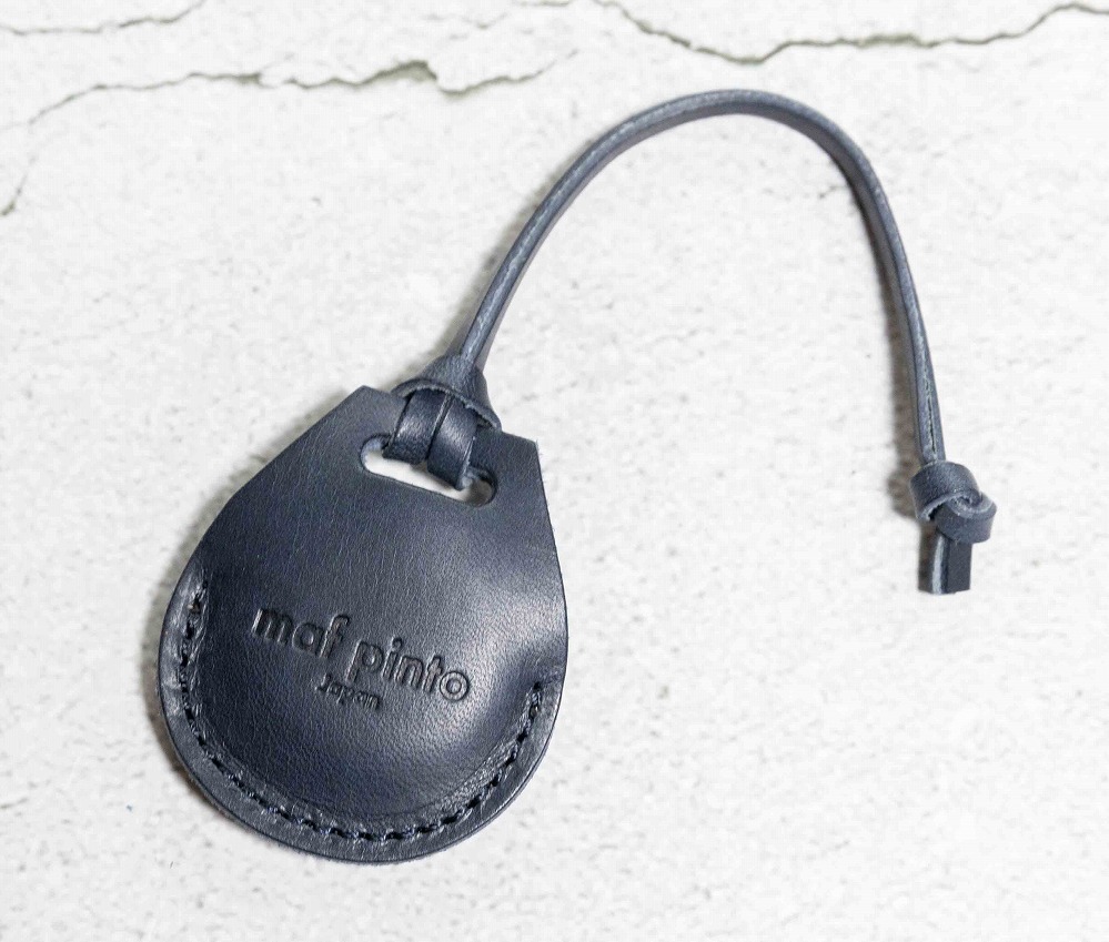 エアタグ用 ケース カバー（フルカバーモデル） レザー 本革 apple airtag 【ネイビー】