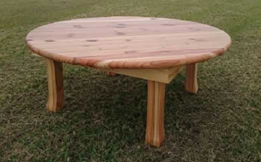 杉ちゃぶ台（直径75センチ）クリア