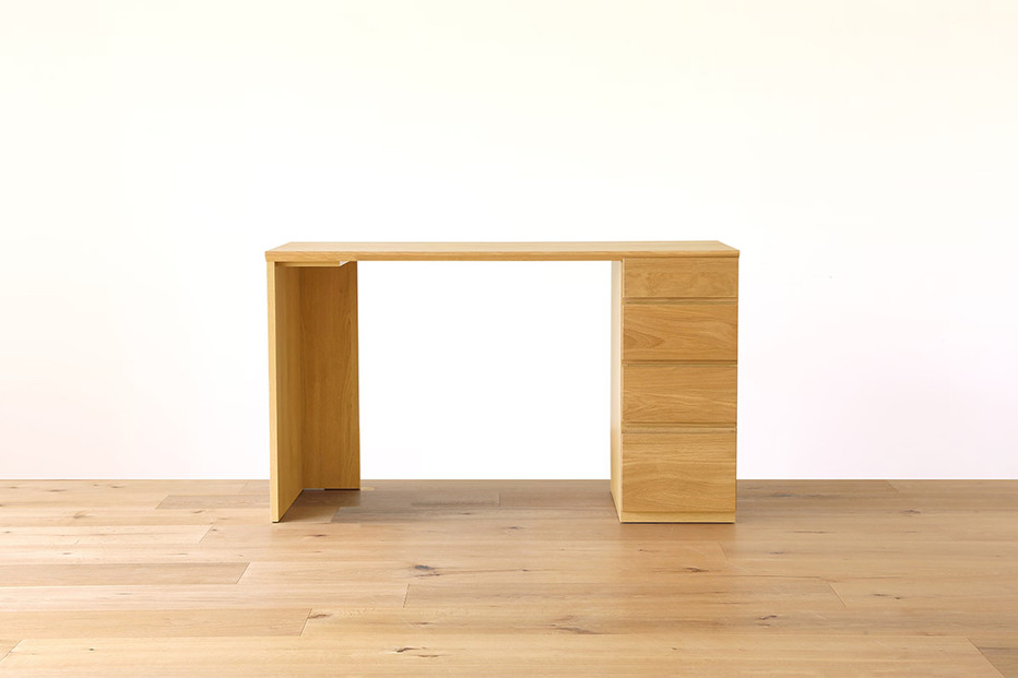 【開梱設置】高野木工 アスター ASTER 120天板 + サイドパネル（右・左） + 30チェスト ※チェア別売 ウォルナット【10年保証】