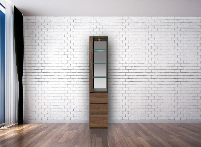 テラ 幅40cm コレクションボード 左開きタイプ 大川家具【開梱設置】