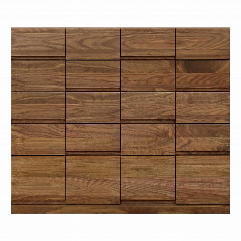 チェスト タンス 幅118 5段 奥行44 ウォールナット 無垢 桐たんす 箪笥 婚礼 衣類収納 大川家具 丸田木工 ココ