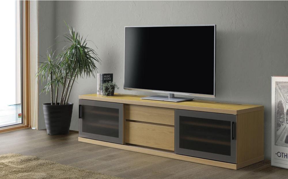 天然木リビング家具アーザ(ローボード テレビ台・TVボード)150cm  H45【6色】