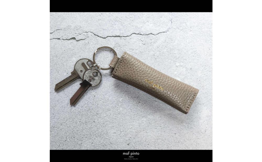 maf pinto (マフ ピント) キーリング キーホルダー 小銭入れ付き ミニ財布 トープ ADRIA LINE レザー 本革 日本製