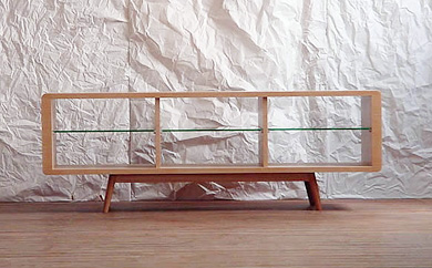 【Canvas TVボード　オーク材】バランスの良い形とシンプルさが飾る物を引き立たせるおしゃれなローボード＜オーク材ツキ板　オイルフィニッシュ＞ 家具 テレビ台 テレビボード TVボード AVボード リビングボード サイドボード  MUFactory