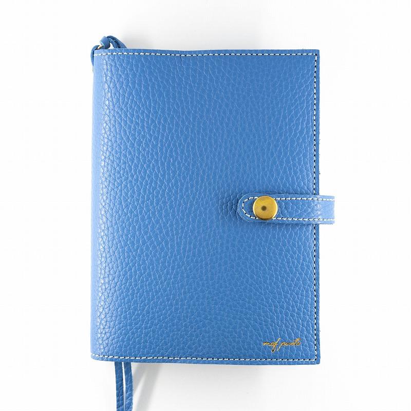 maf pinto (マフ ピント) 手帳カバー A5サイズ フレッシュブルー ADRIA LINE レザー 本革 日本製