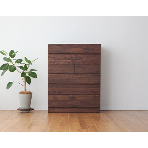 【開梱設置】高野木工 レッチェ105ハイチェスト ウォルナット【10年保証】