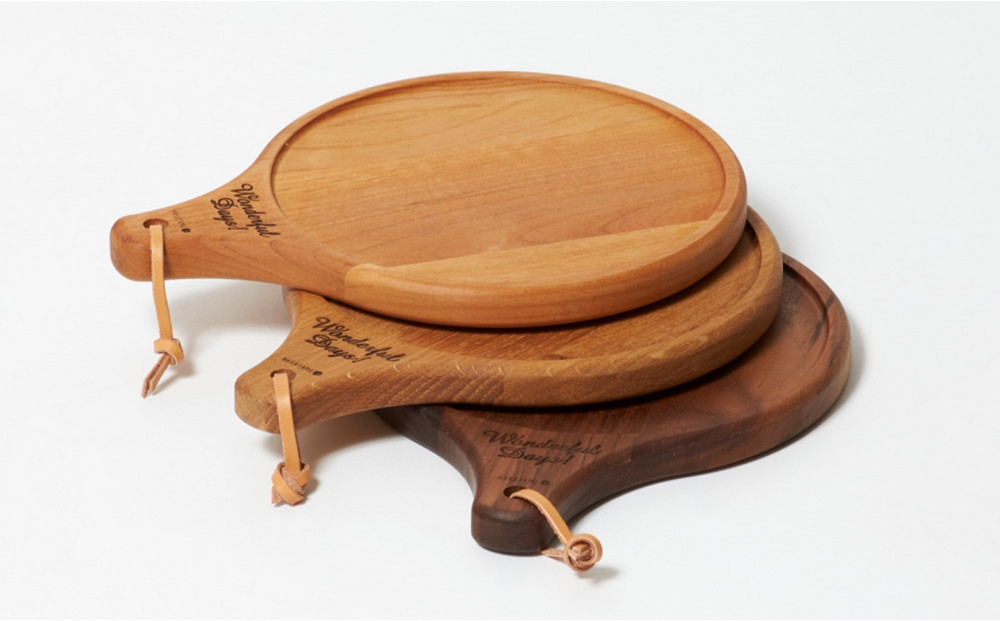 木製プレート ピザプレート バルーンカッティングボード【ウォールナット】