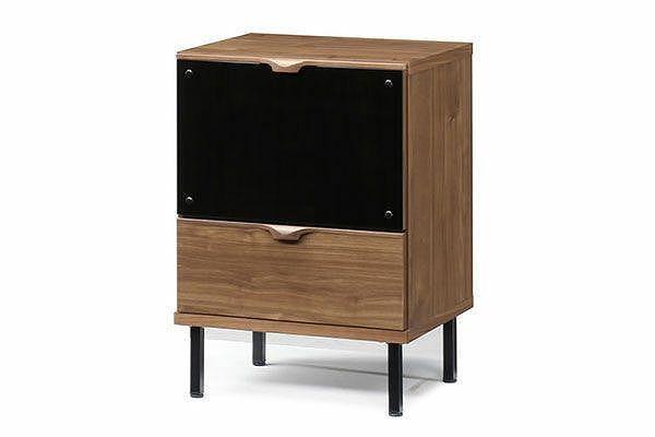 【幅51.6 奥行46 高さ72.8】シモン52キャビネット（ウォールナット）