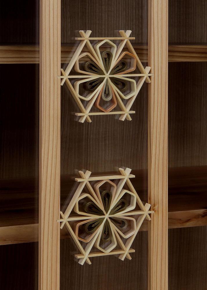 大容量フリーボード 組子デザイン カメヤ家具工芸 大川家具