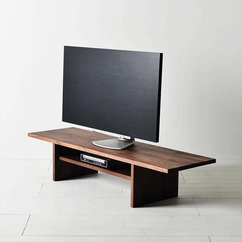 シンプルでおしゃれなテレビボード　konojiＴＶボード120／ウォールナット　テレビ台　無垢材　天然木　ロータイプ　完成品　ローボード　ローテーブル　センターテーブル　パソコンデスク　本棚