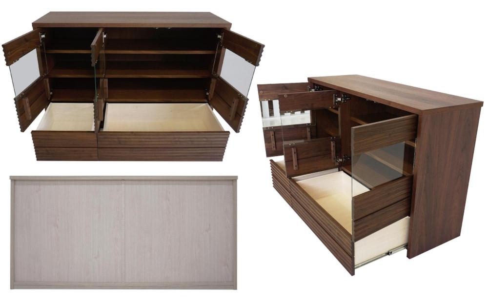 無垢リビング家具コリーナ(サイドボード・リビングボード)100cm【6色】