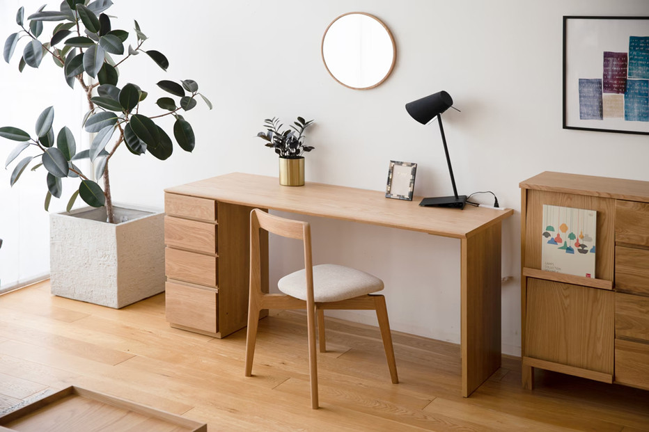 【開梱設置】高野木工 アスター ASTER 120天板 + サイドパネル（右・左） + 30チェスト ※チェア別売 ウォルナット【10年保証】