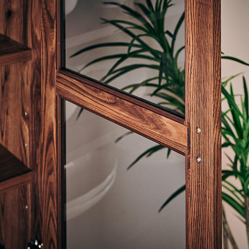 【Chatra／チャトラ 幅80cmダイニングボード ブラウン】★シンプルでお部屋に合わせやすい食器棚