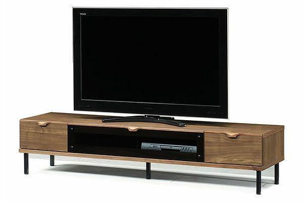 【幅179 奥行46 高さ38.3】シモン179テレビボード （ウォールナット）