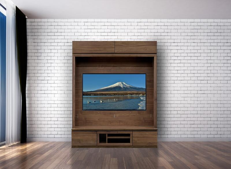 テラ 幅160cm TV(H)  壁掛け金具付 TVボード 大川家具【開梱設置】