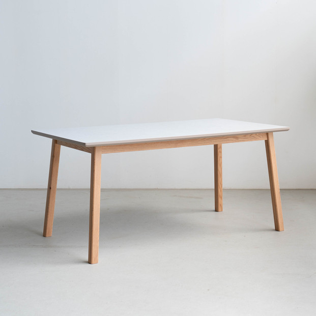 リネン ダイニングテーブル 150×80 GENE オーク無垢 傷に強い オフトープ 辻製作所 大川市