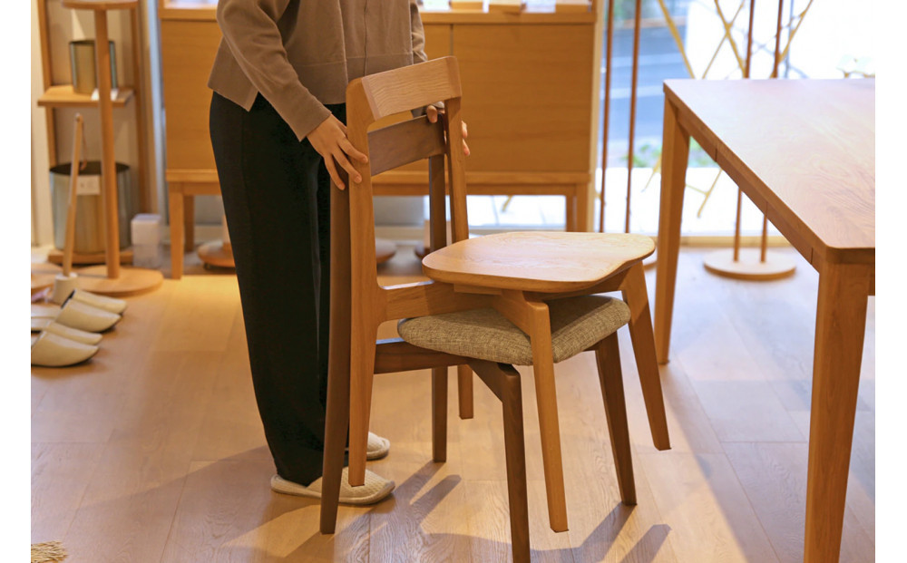 【開梱設置】高野木工 RIALTO CHAIR リアルト チェア オーク(黒塗装) 板座 【10年保証】