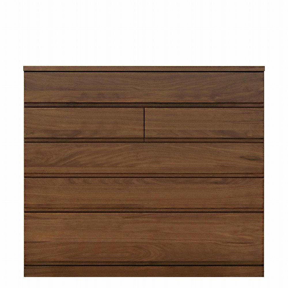 チェスト タンス 幅118 5段 奥行44 ウォールナット 無垢 桐たんす 桐箪笥 箪笥 木製 婚礼 衣類収納 大川家具 丸田木工 ミンクス