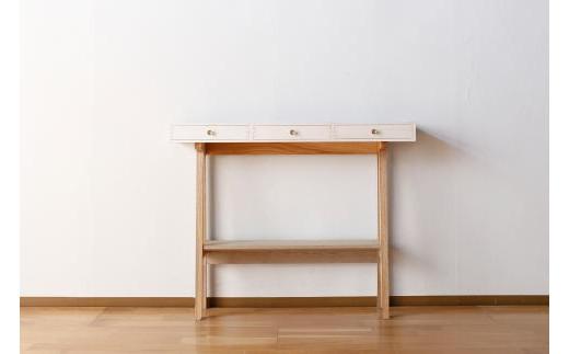 【PAUSE コンソールハイ キハク】★コンパクトながらも収納を兼ね備えたコンソールテーブル 日本の伝統色で仕上げた塗装はインテリアのアクセントとして、お部屋を素敵な空間に演出します