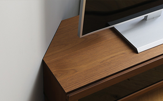 【開梱設置】高野木工 レッチェ 120コーナーTVボード ウォルナット【10年保証】