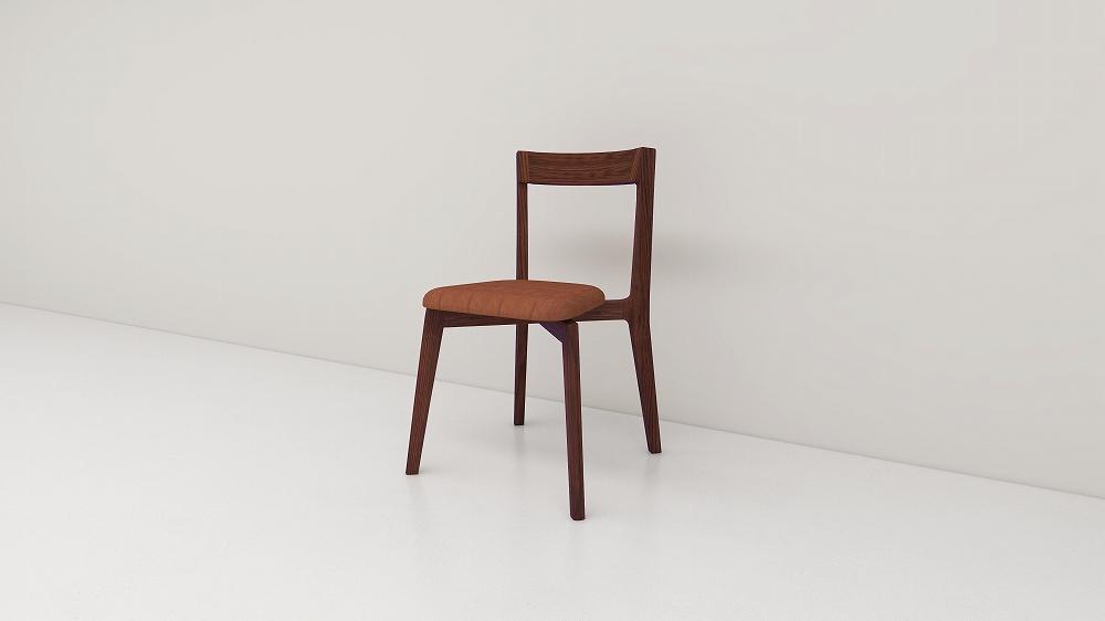 【開梱設置】高野木工 リアルトチェア ウォルナット 生地：CHART7ライトブラウン【10年保証】