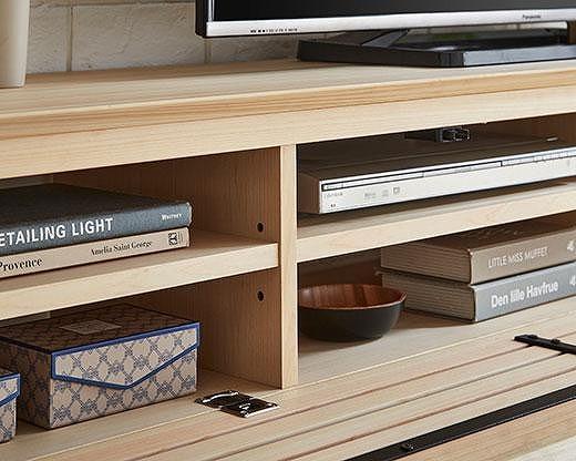 【開梱設置】テレビ台 ルーチェ 無垢 ヒノキ 幅154-204cm TV テレビボード TV台 TVボード ローボード 家具